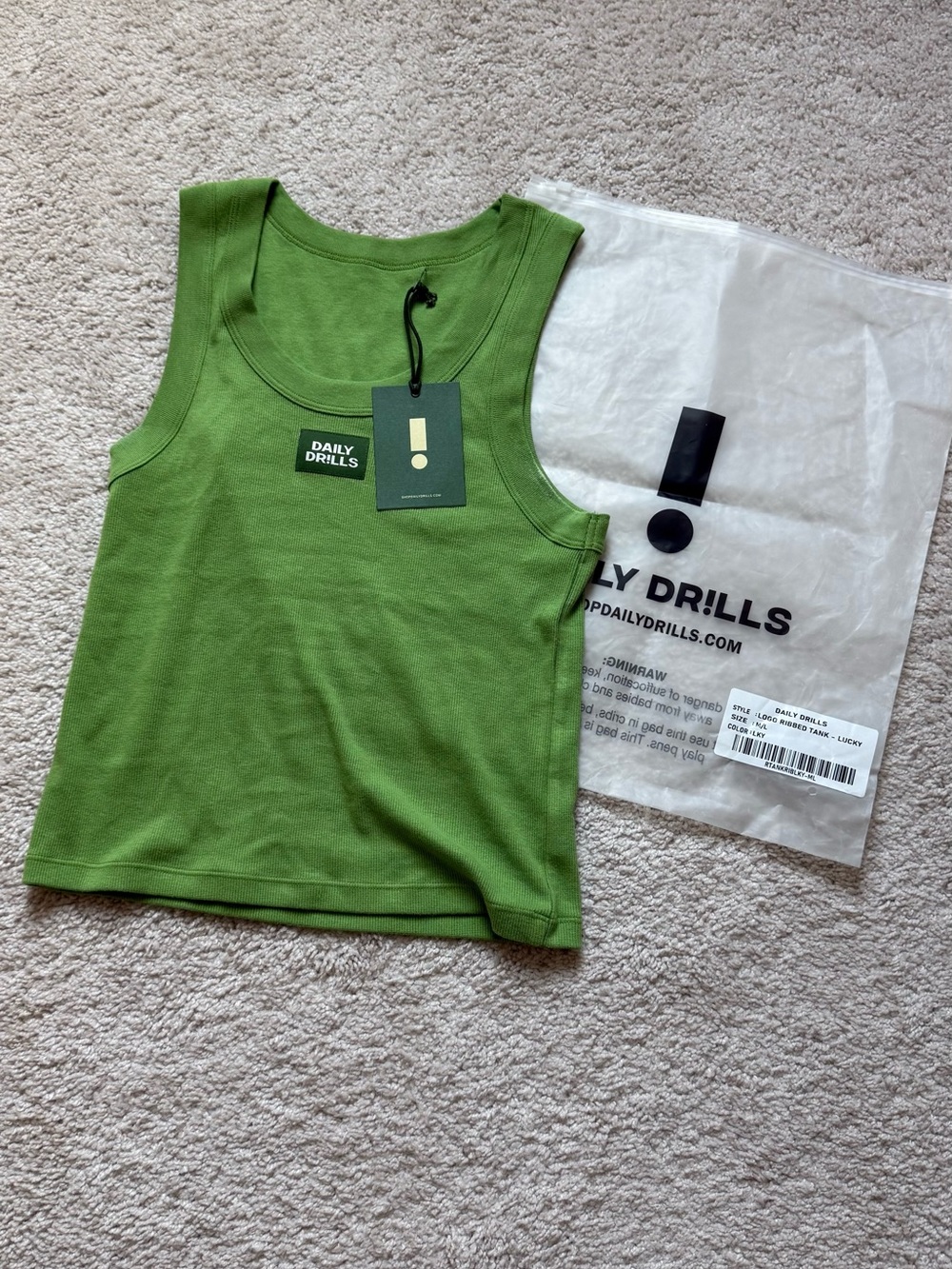 Daily Drills logo tank Lucky